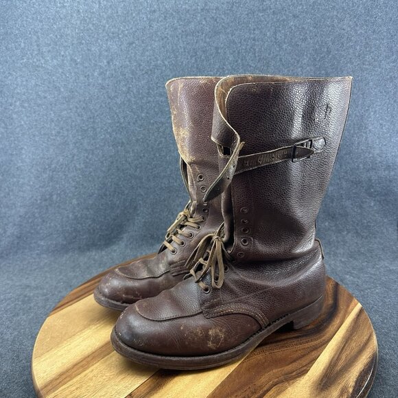 C.W.Horrell WW2 1944 Dated British Army Officer Double Buckled Boots Size 8 - Picture 9 of 16